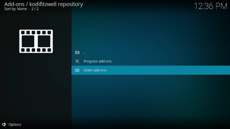 Launch Video add-ons.