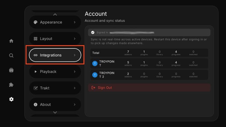 choose integrations