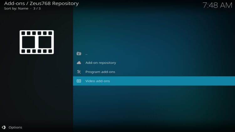 choose video add-ons to install vidscr kodi addon